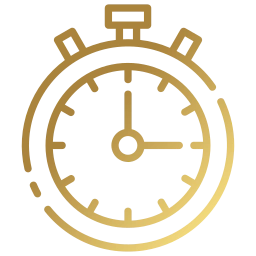 Cronômetro dourado simbolizando agilidade, rapidez e confiança no atendimento jurídico relacionado ao BPC Loas.
