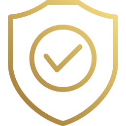 Escudo dourado com marca de verificacao simbolizando direitos civis e obrigacoes garantidos pelo direito civil.