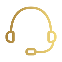 Icone dourado de atendimento simbolizando a funcao do advogado civil na prestacao de orientacao em direito civil.