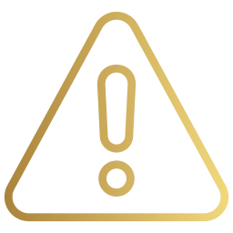 Triangulo dourado com simbolo de alerta representando temas de responsabilidade civil e obrigacoes no direito civil.